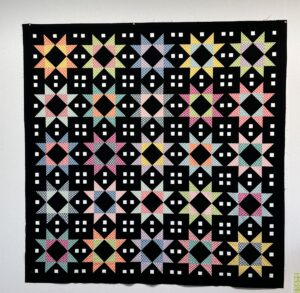 black quilt